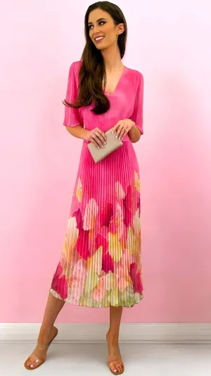 A1779 Mandy Pink Loose Top Dress