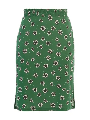 Amazon Green Flowers and Dots Printed Tessa Skirt