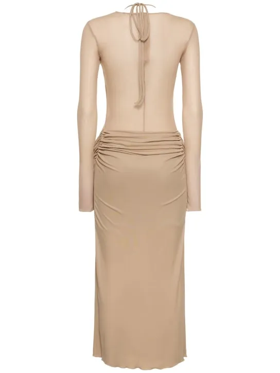 Andreadamo   Draped jersey midi dress 