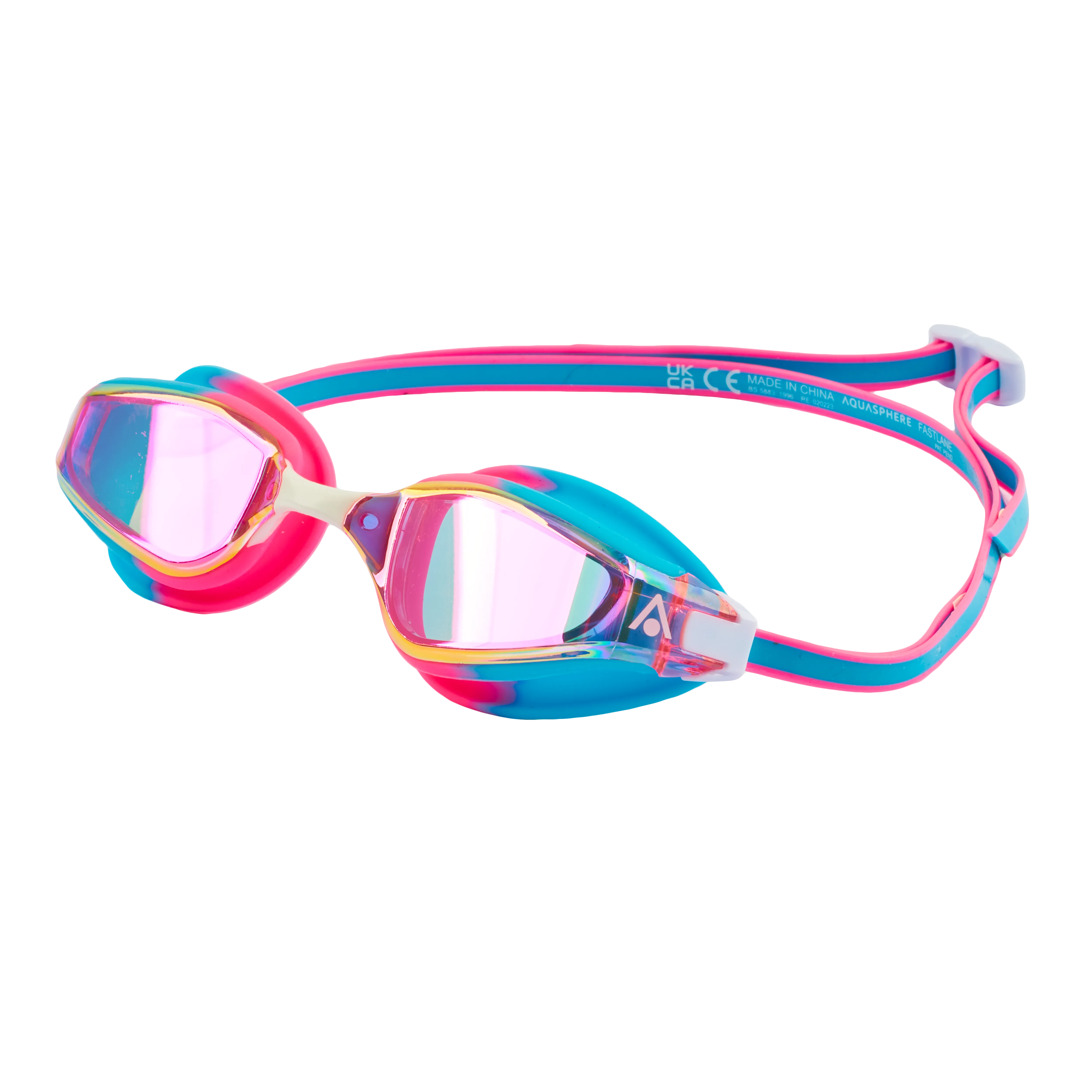 Aqua Sphere Fastlane.A1 - Multi Color/Blue - Pink Titanium Mirror