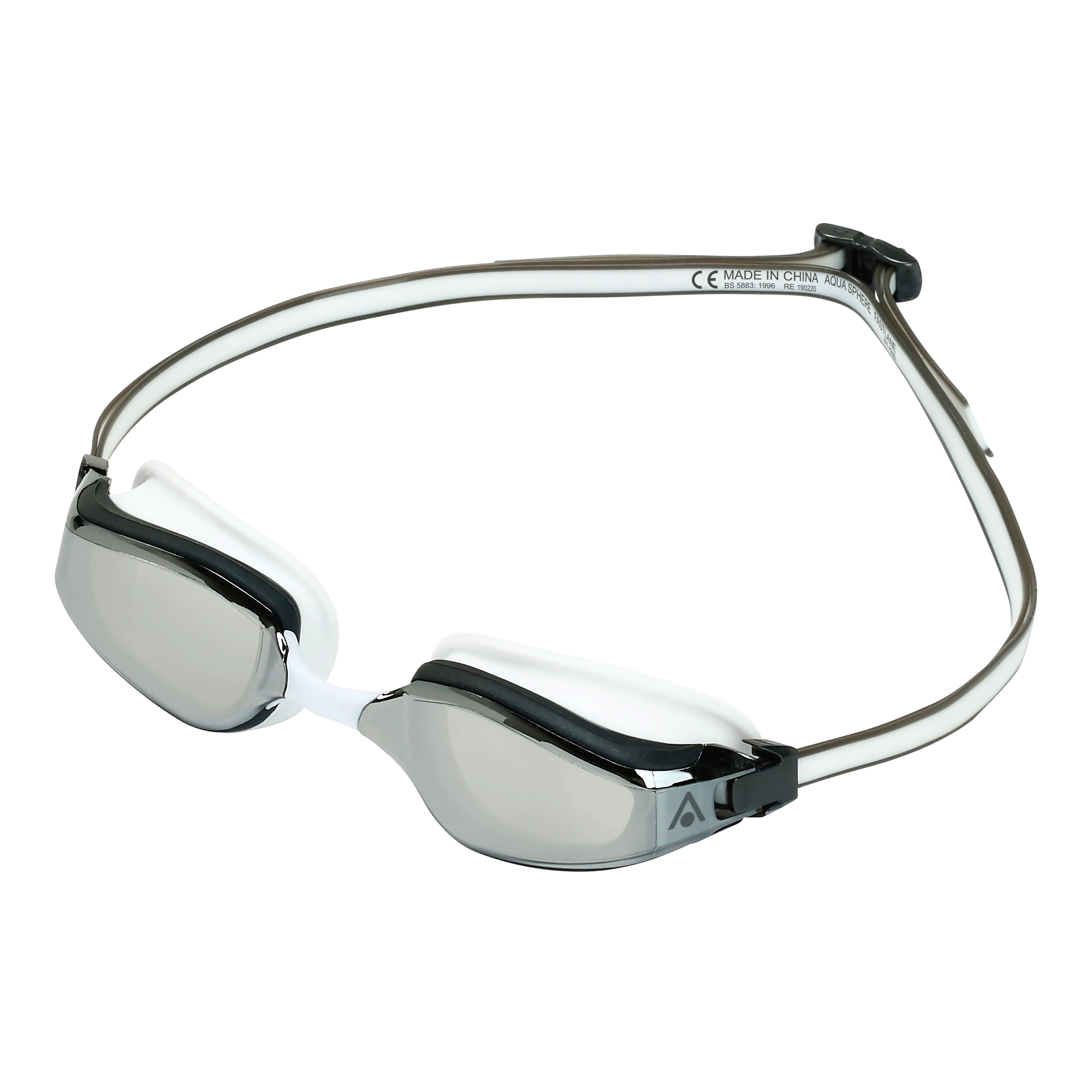 Aqua Sphere Fastlane.A1 - White/Gray - Silver Titanium Mirrored