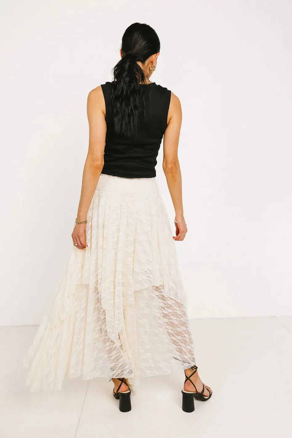 Asymmetrical Lace Skirt - FINAL SALE