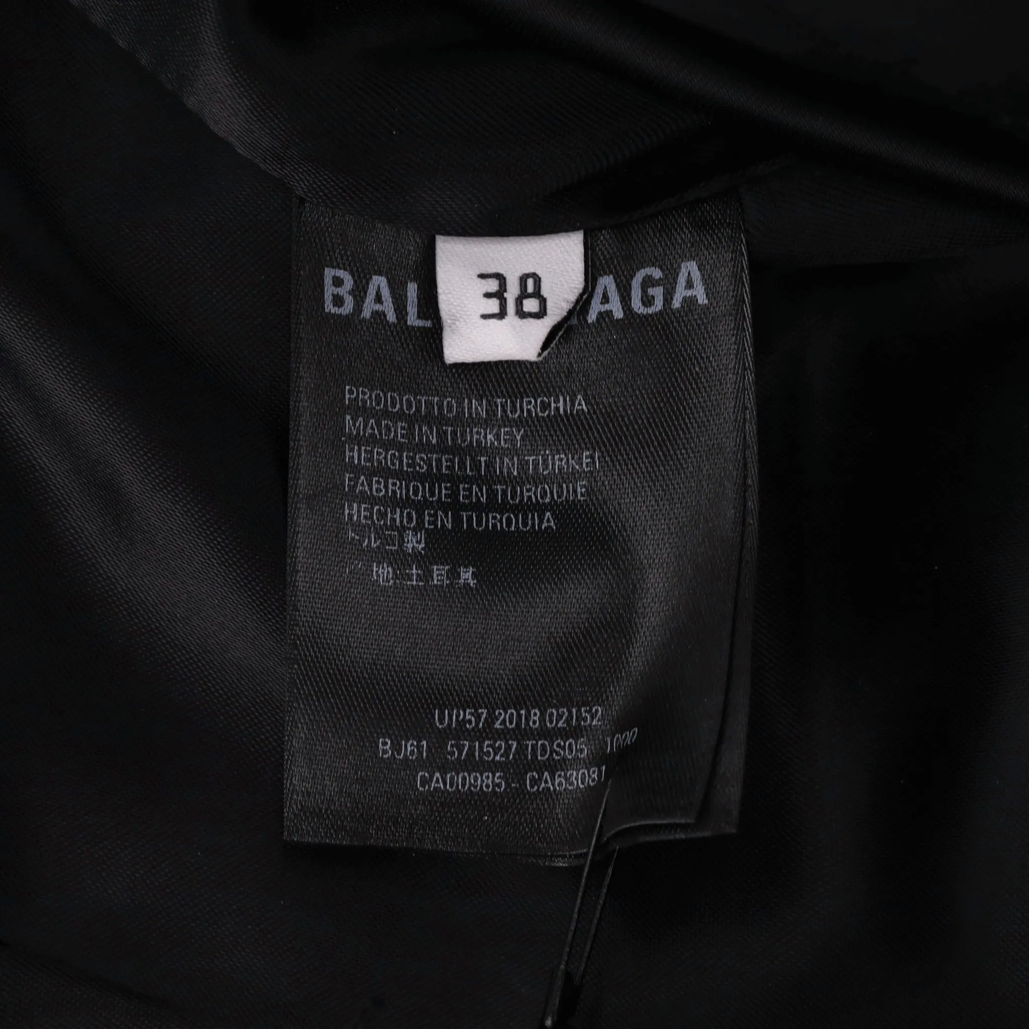 Balenciaga Leather Godet Skirt. Size 38FR