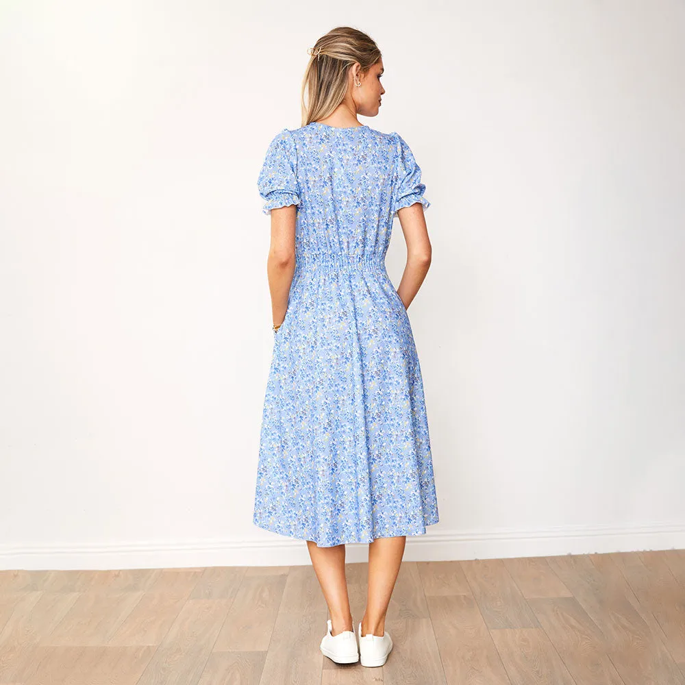 Belle Dress (Blue Blossom)