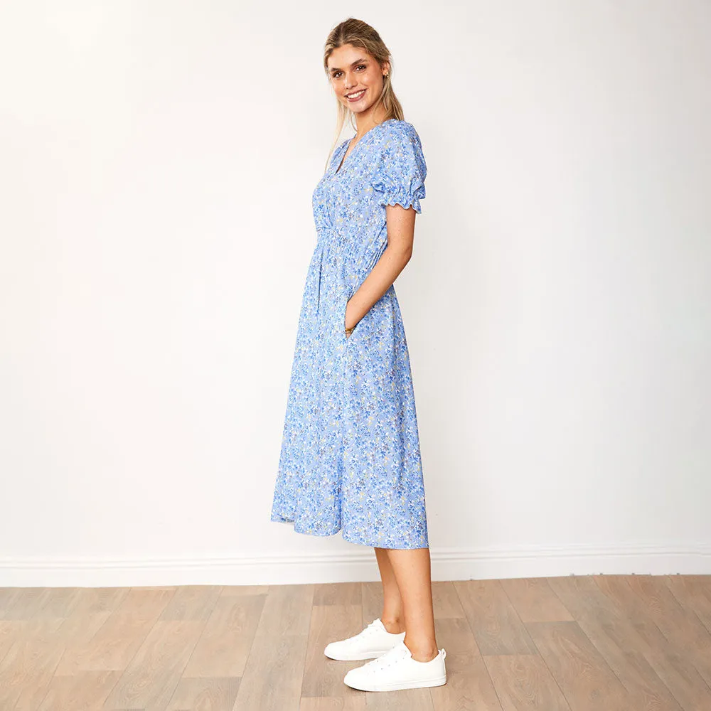 Belle Dress (Blue Blossom)