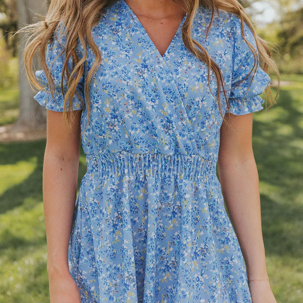 Belle Dress (Blue Blossom)