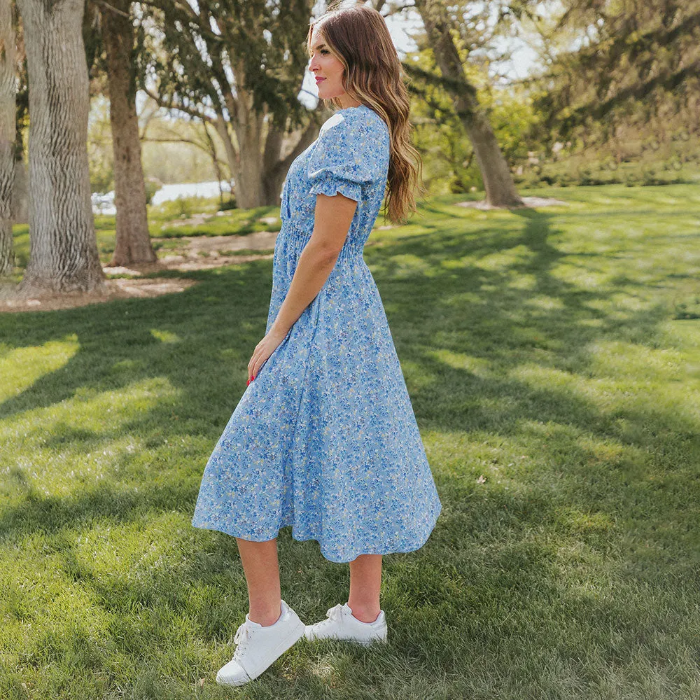 Belle Dress (Blue Blossom)