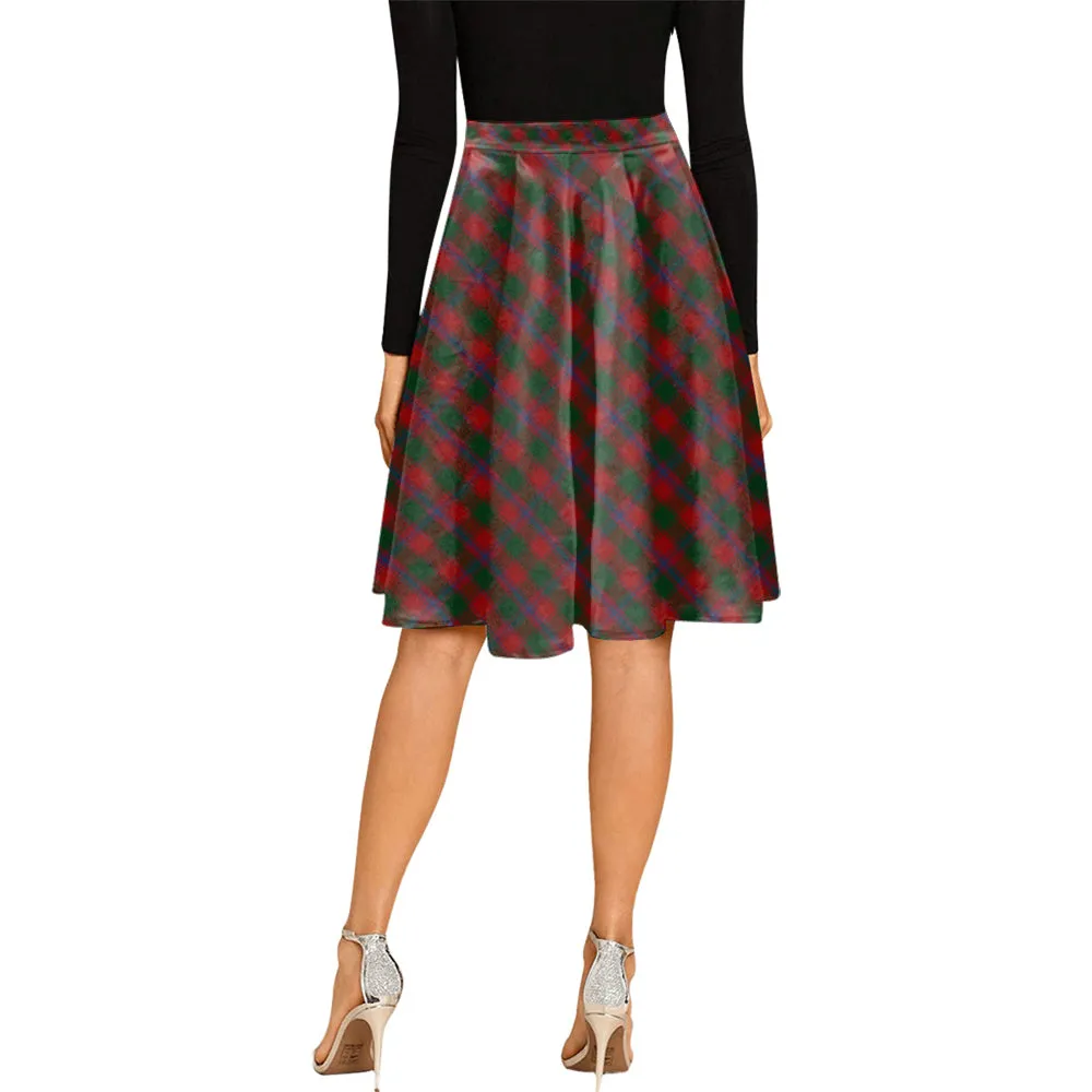 Bruce Old Tartan Melete Pleated Midi Skirt