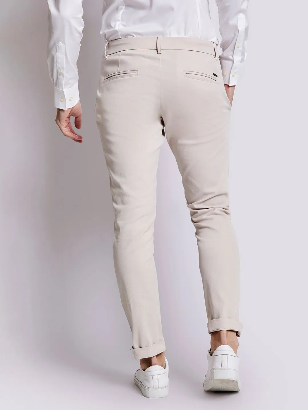 Bruun & Stengade Men Sand Solid Trouser