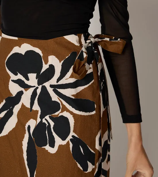 Camilla Midi Skirt - Smoked Clover