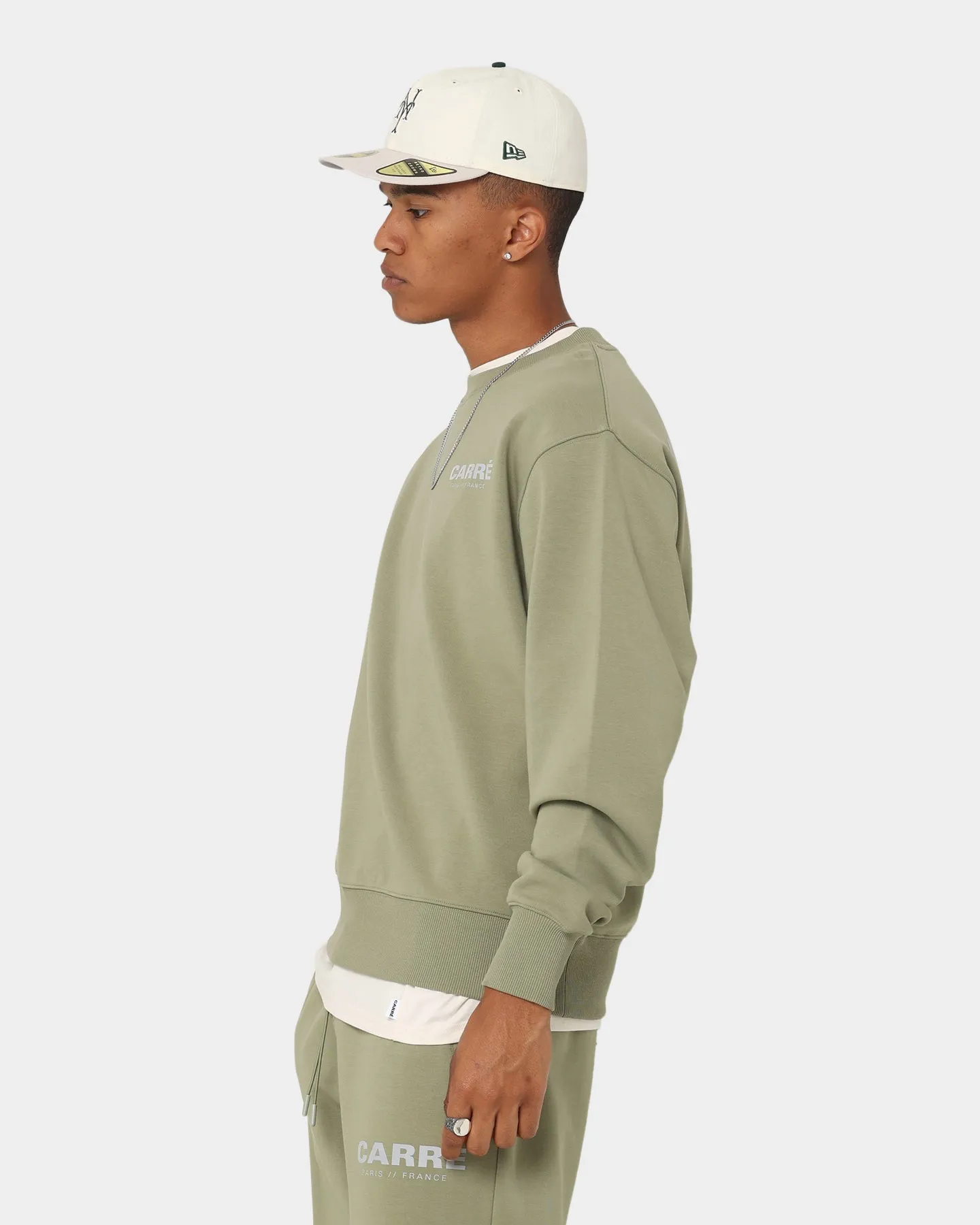 Carré Motion Crewneck Army Green