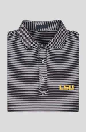 Carter Stripe Performance Polo - Louisiana State University