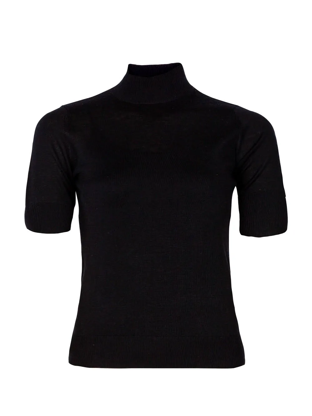 Cashmere & Silk Turtle Neck Mid Sleeves