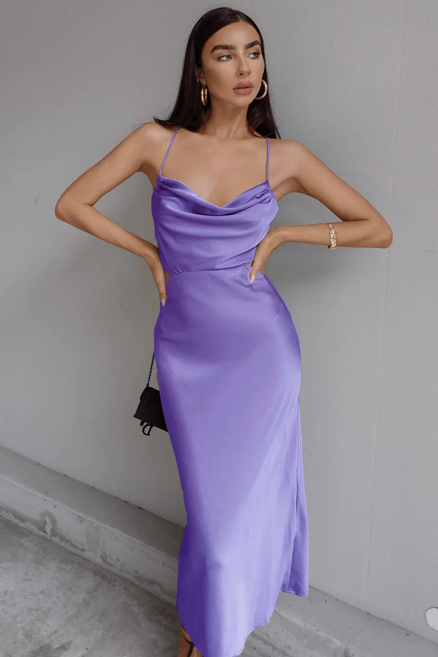 Charissa Slip Dress - Violet