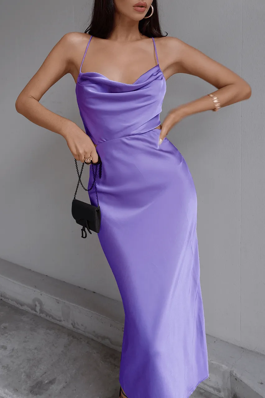 Charissa Slip Dress - Violet