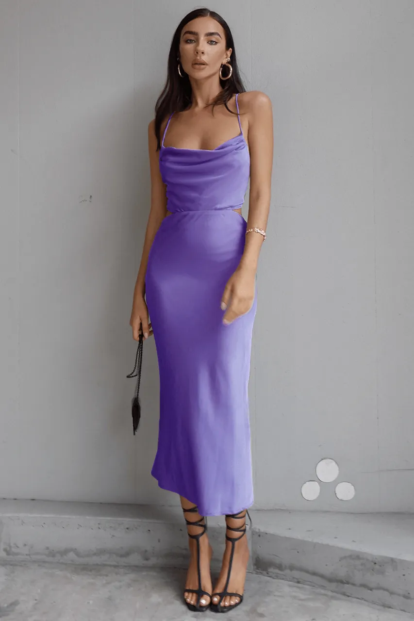 Charissa Slip Dress - Violet