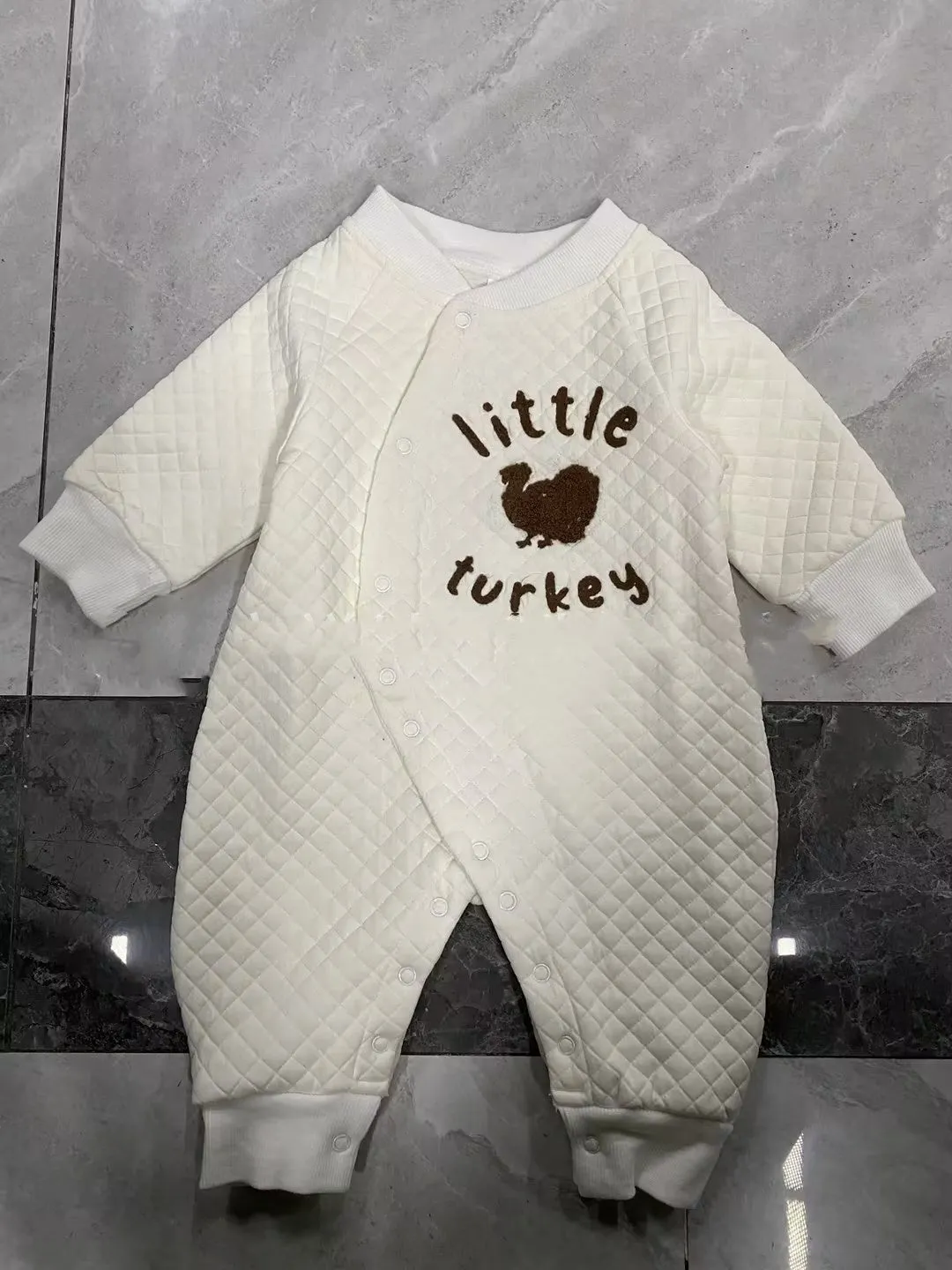 Children's Thanksgiving Embroidered Jumpsuit