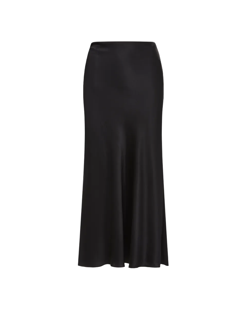 Clover Stretch-Silk Skirt