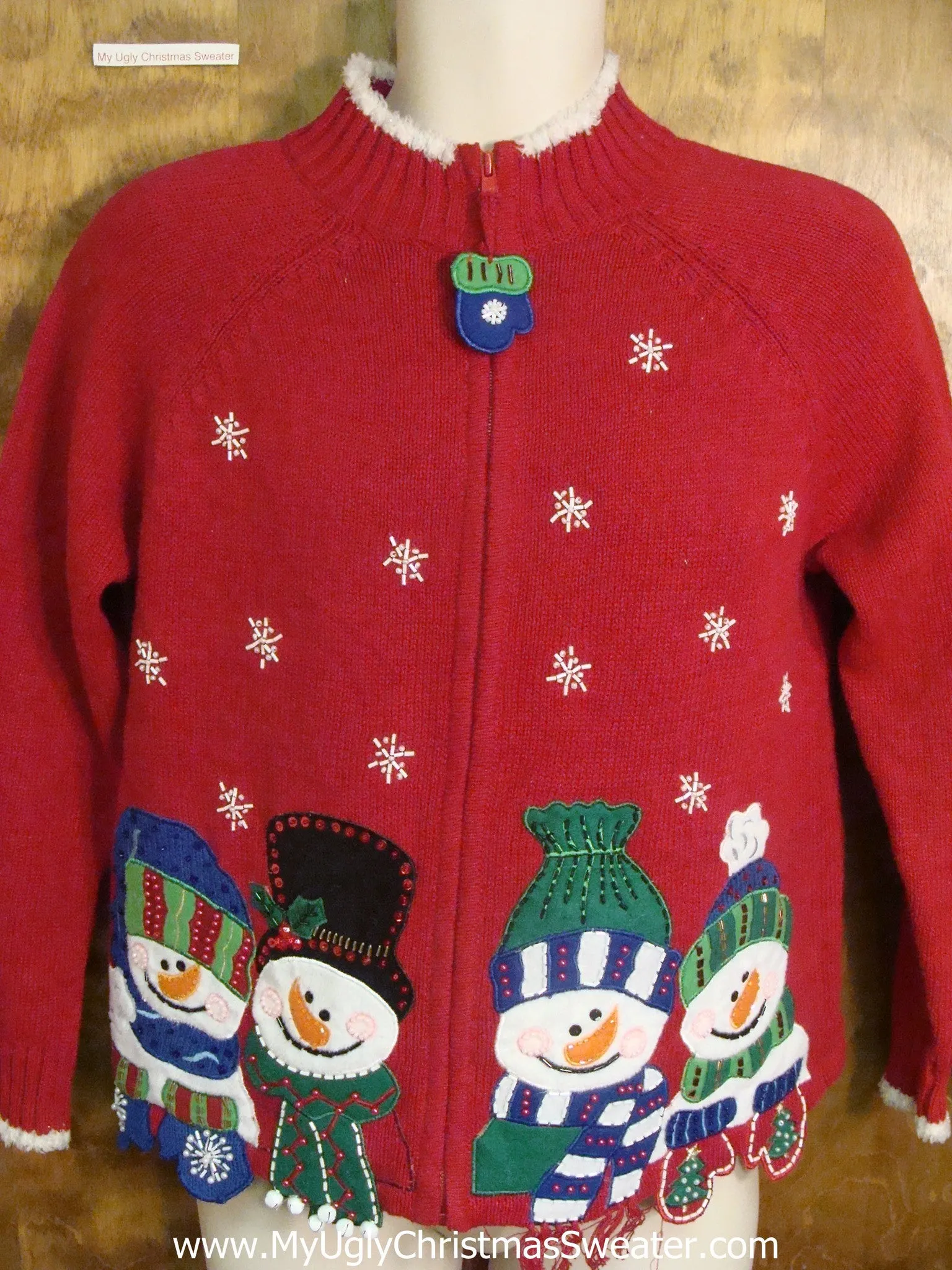 Corny Snowman Family Ugly Sweater for Xmas