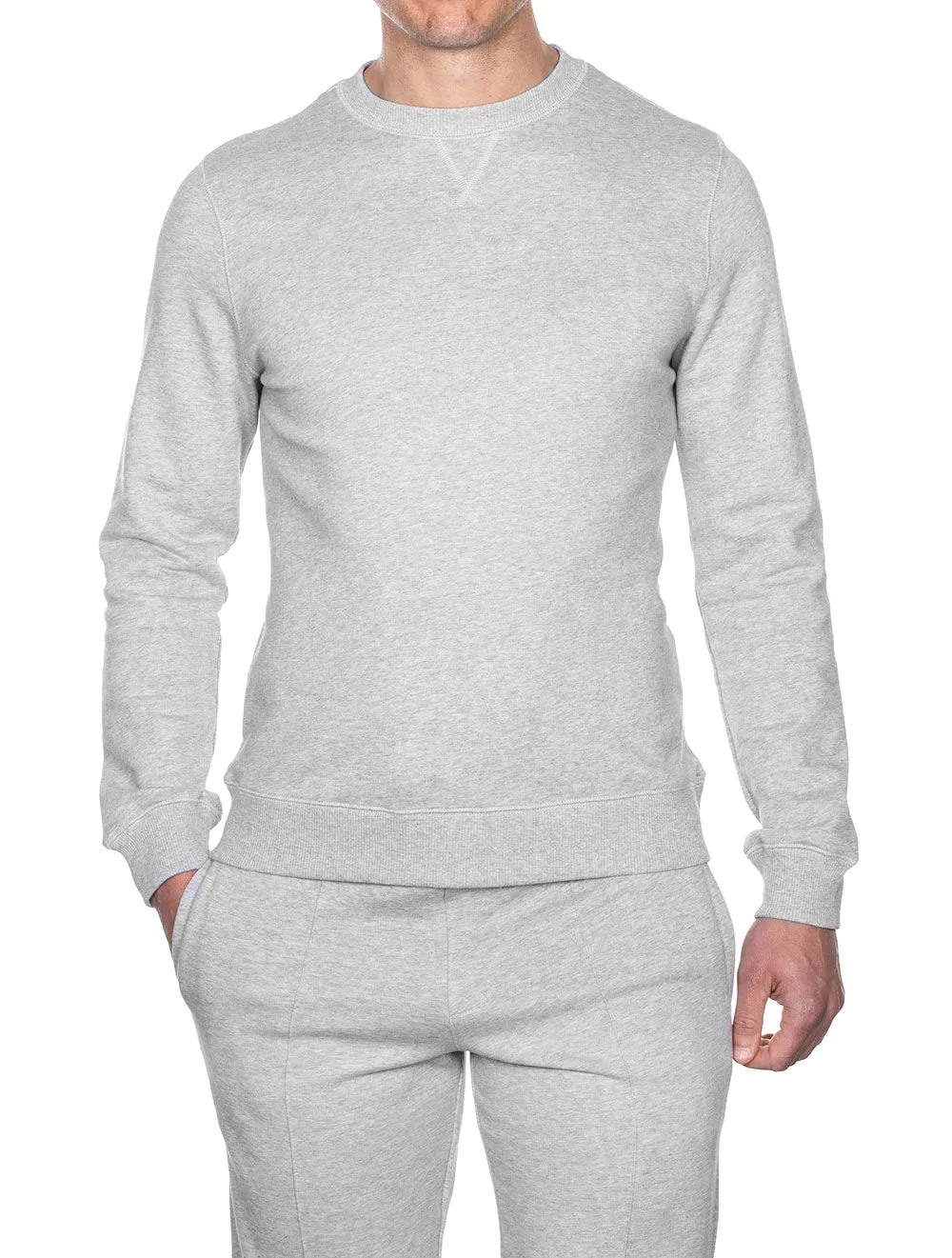 Cotton College Crewneck Jumper Grey