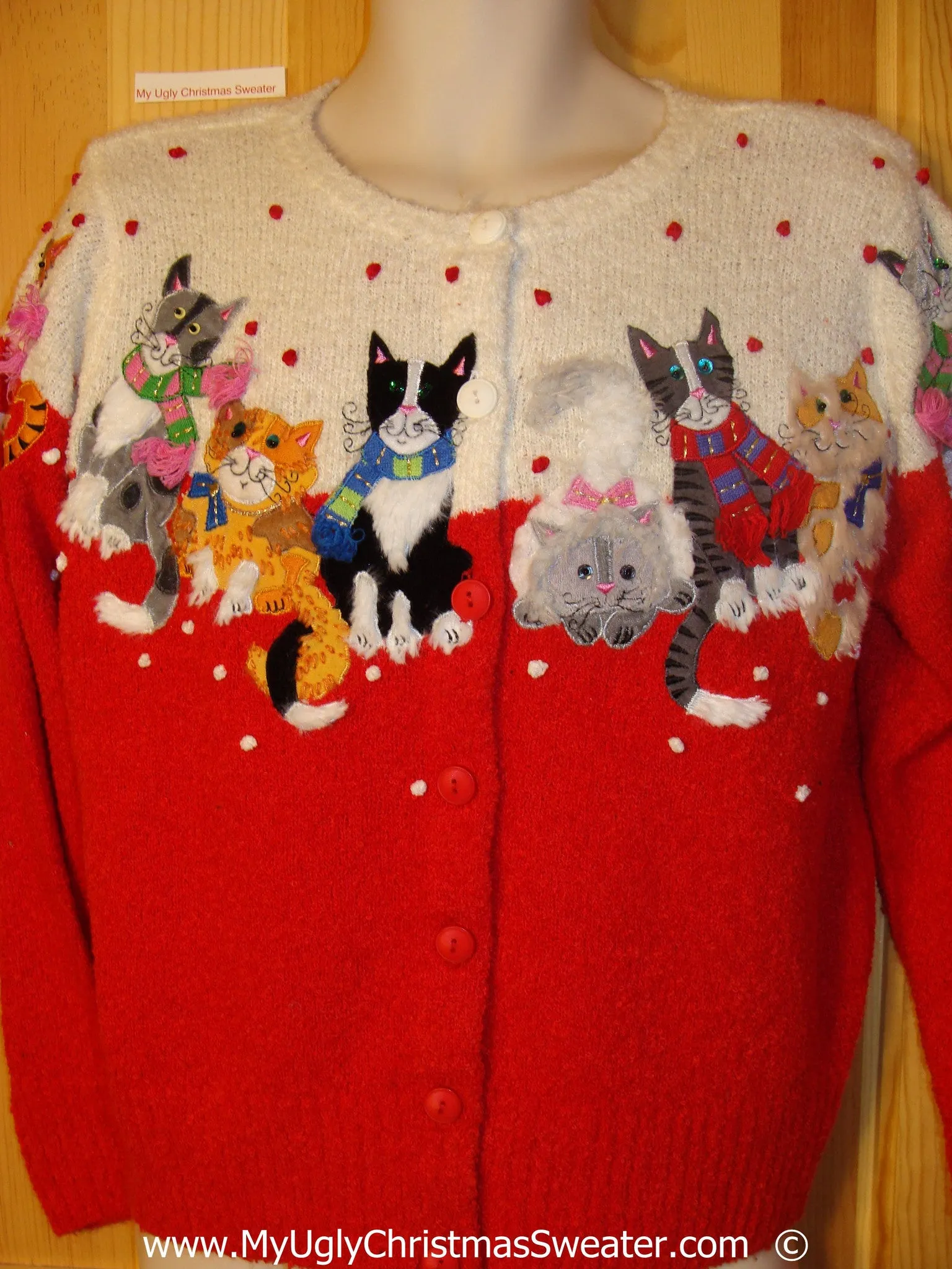 Crazy Cat Lady 2sided Christmas Sweater