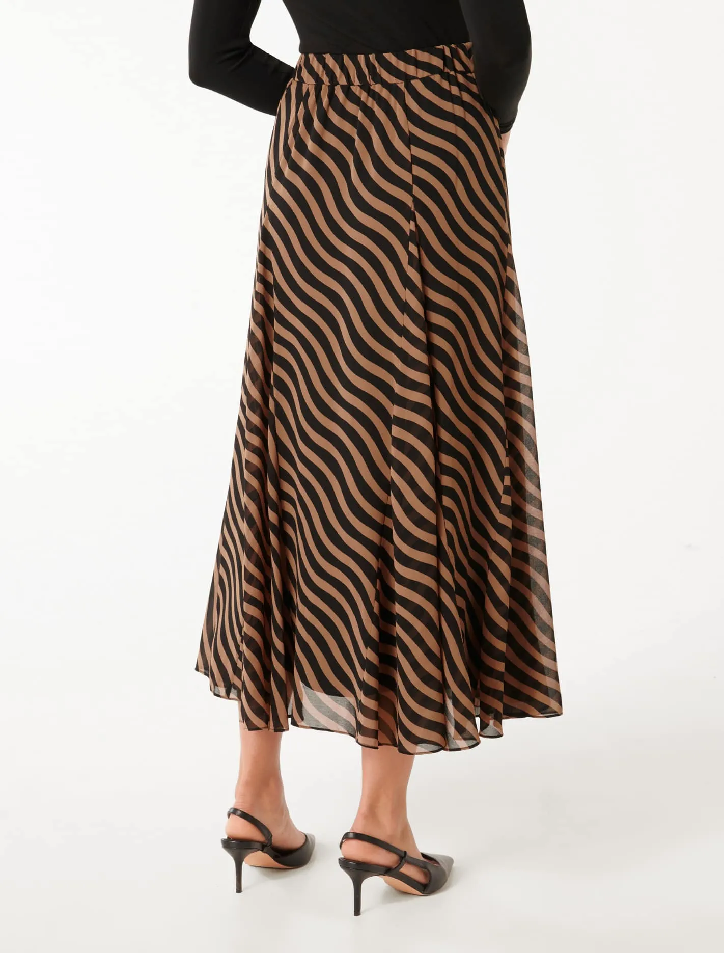 Donna Godet Midi Skirt