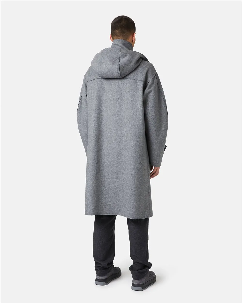 Duffle coat in double cloth