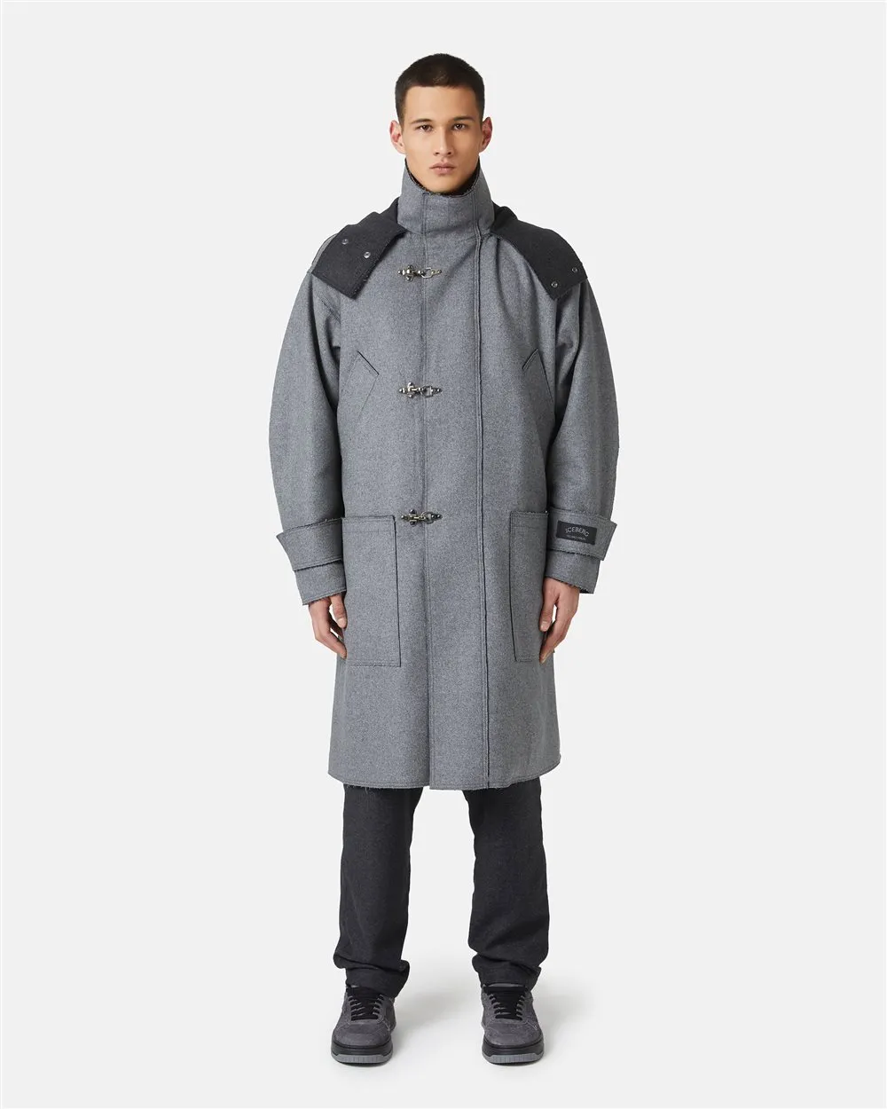 Duffle coat in double cloth