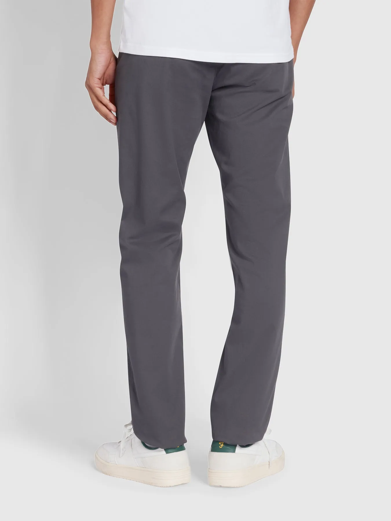 Elm Regular Slim Fit Chinos In Farah Grey