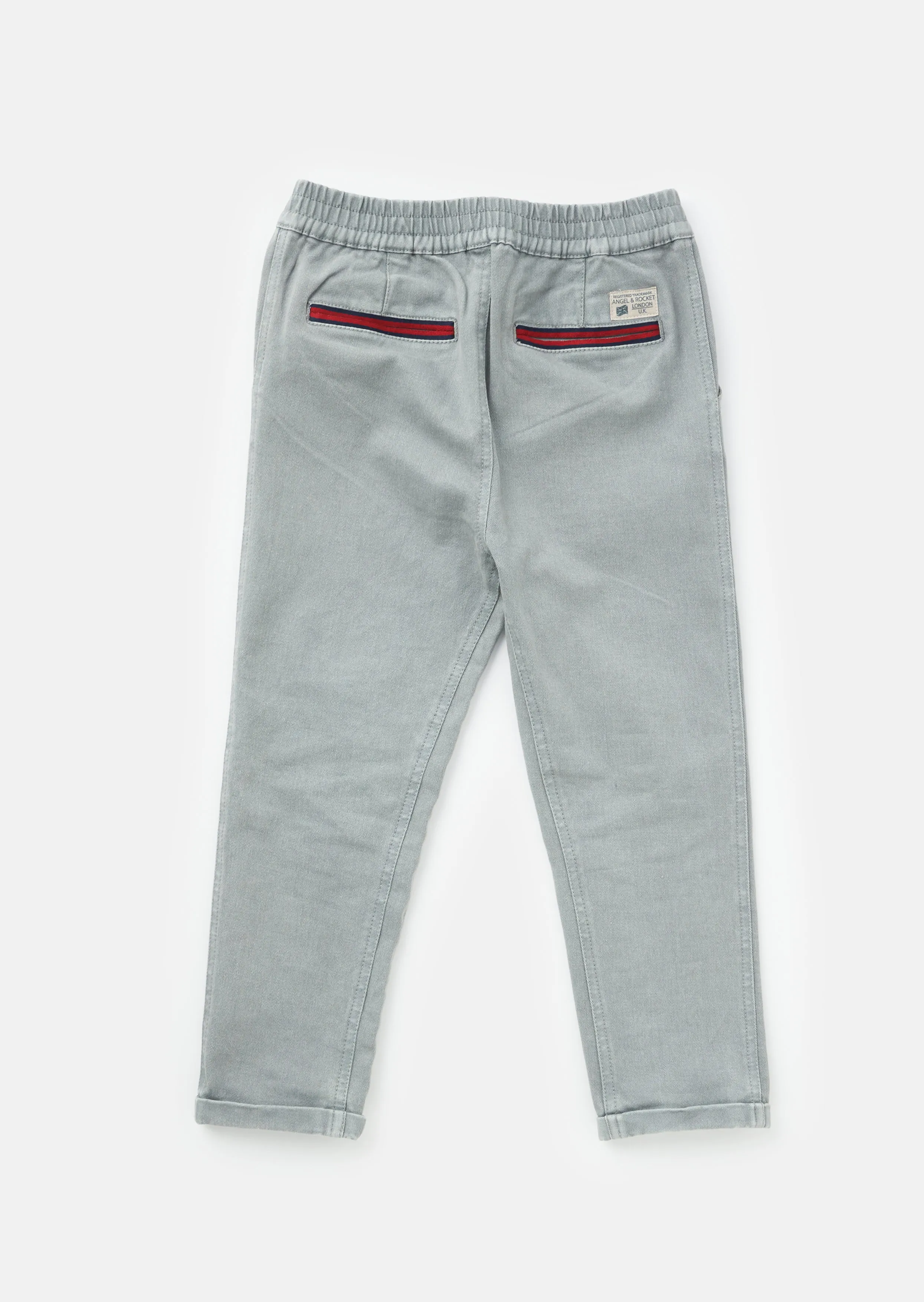 Ezra Grey Elasticated Waist Chino