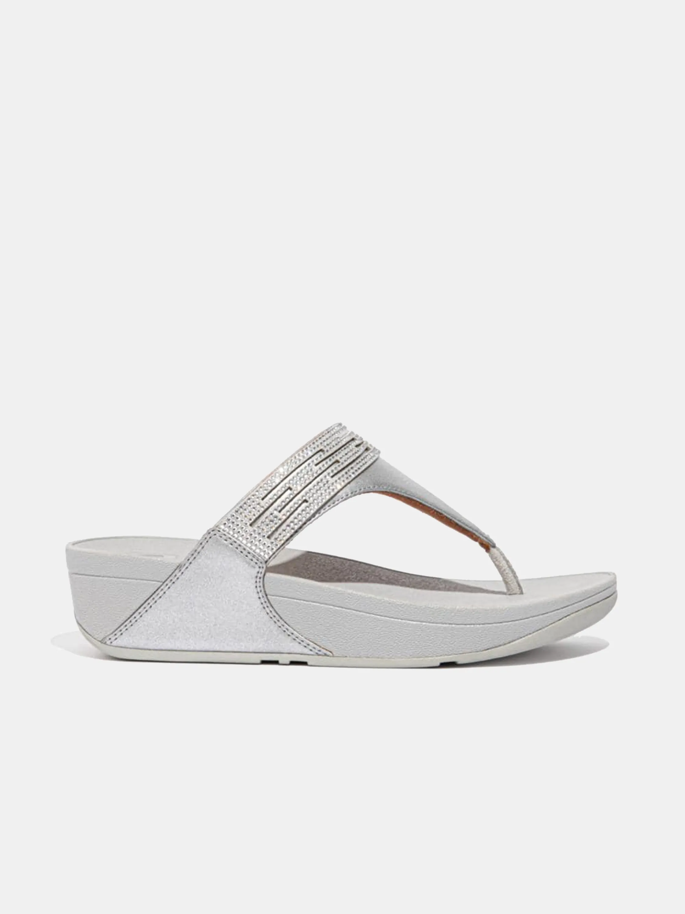 FitFlop Lulu Women's Lasercrystal Leather Toe-Post Sandals