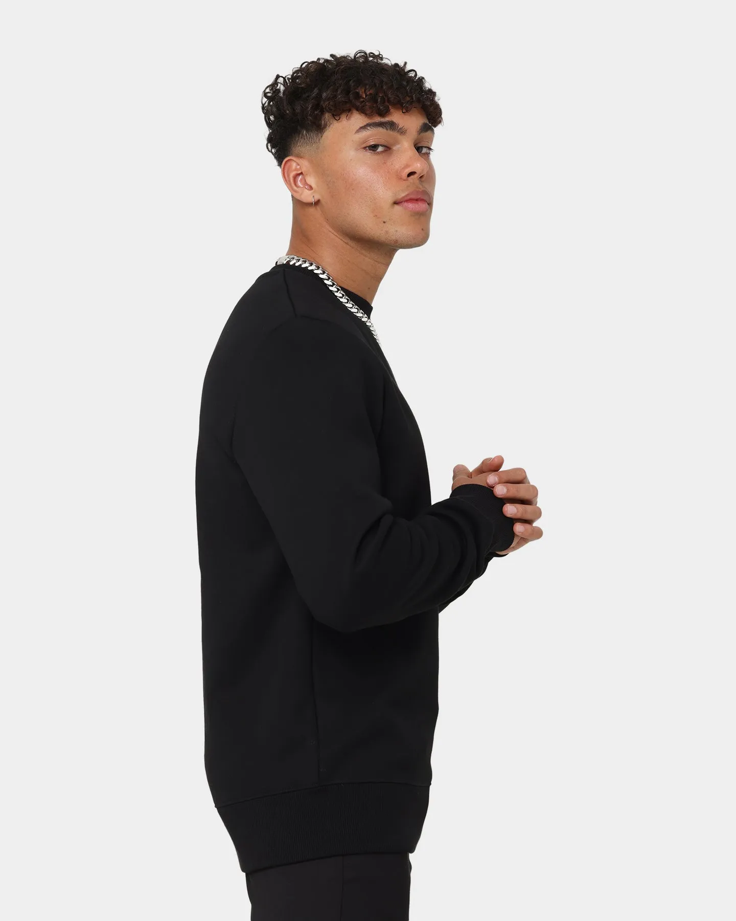 Fred Perry Embroidered Sweatshirt Black