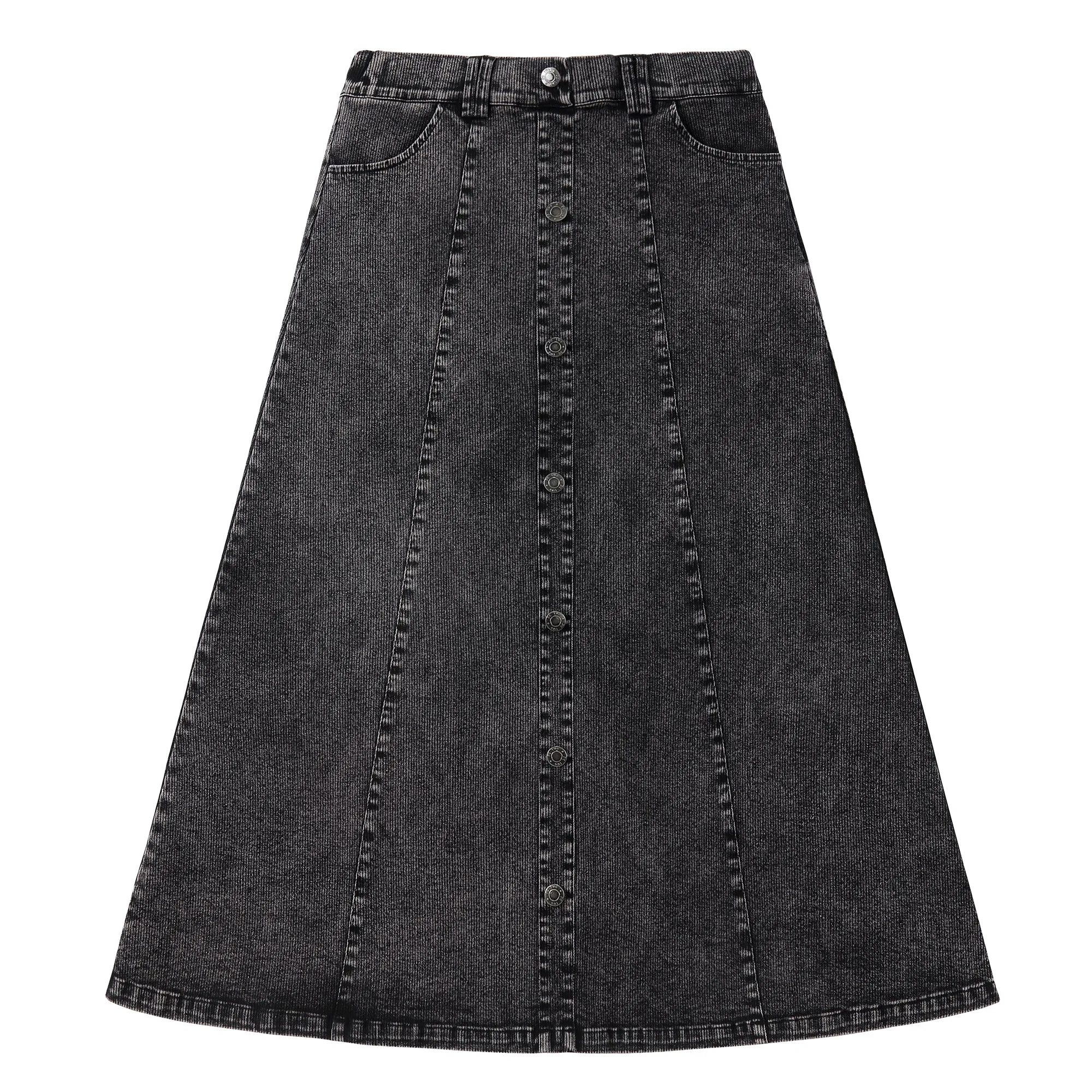 Graphite Midi Skirt