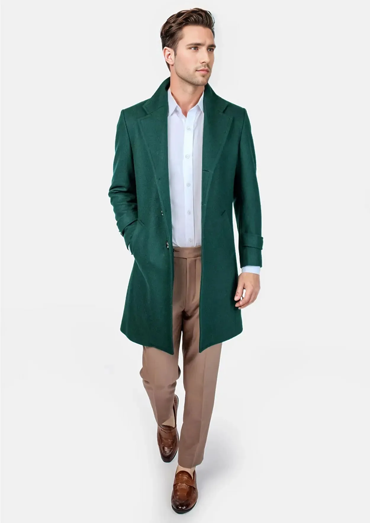 Green Classic Overcoat