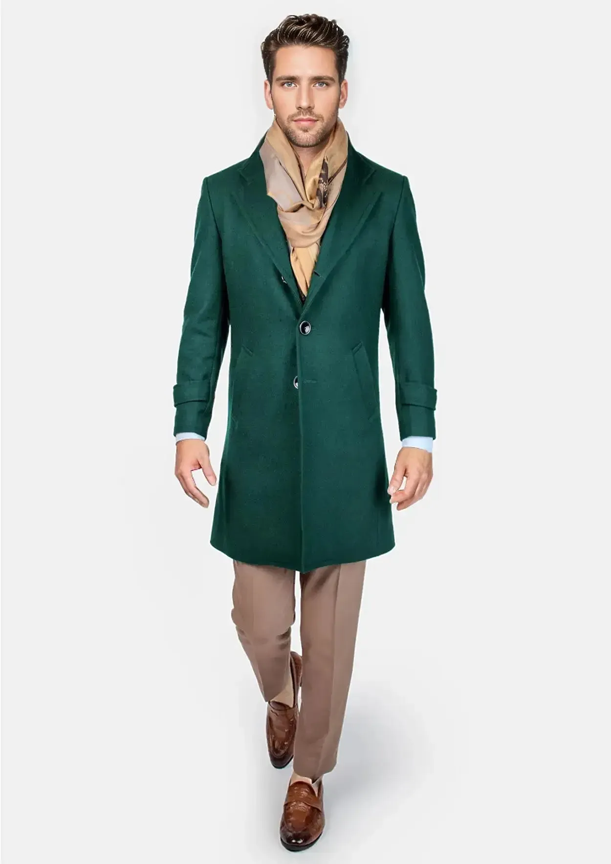 Green Classic Overcoat