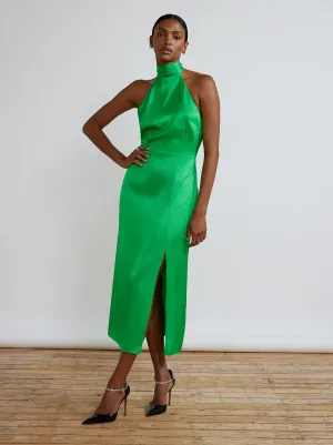 Gwen Green Halterneck Dress