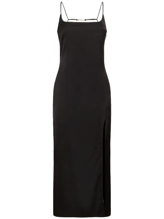 Jacquemus   La Robe Notte satin midi dress 