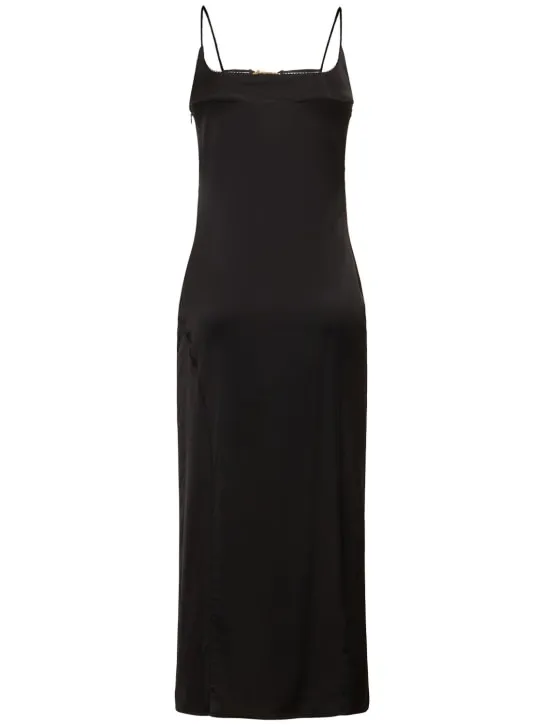 Jacquemus   La Robe Notte satin midi dress 