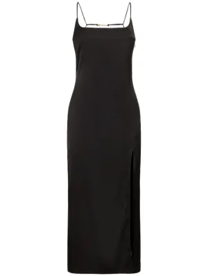 Jacquemus   La Robe Notte satin midi dress 