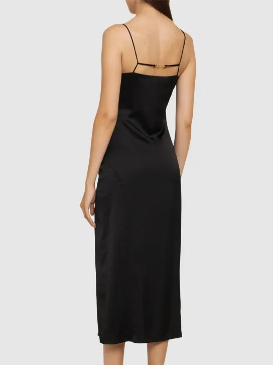 Jacquemus   La Robe Notte satin midi dress 