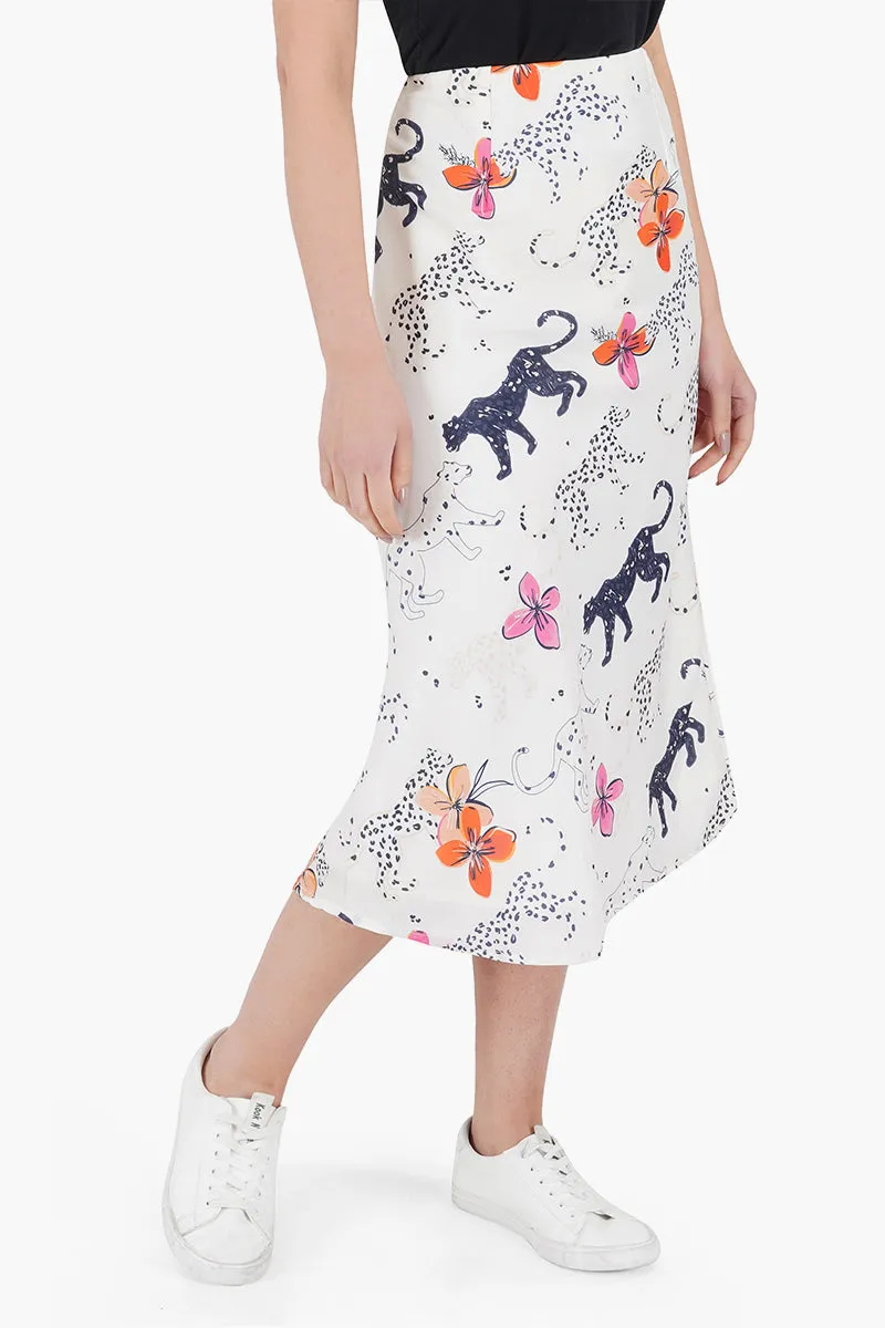 Jaguar Floral Skirt