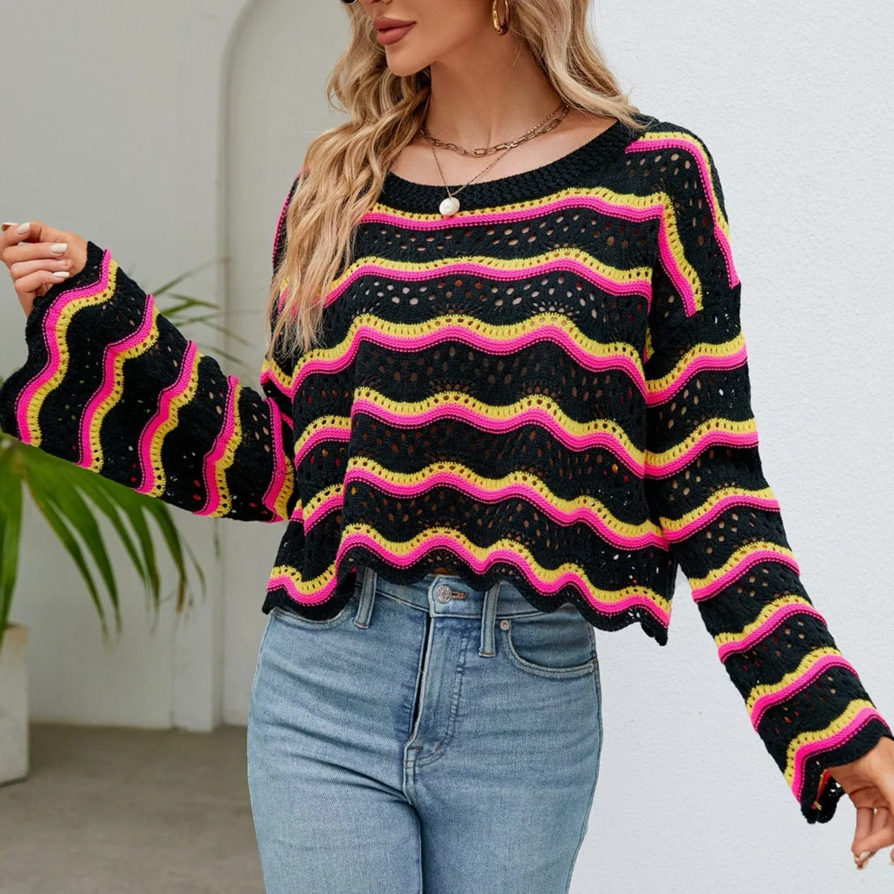 Jessamine Crop Knitted Sweater