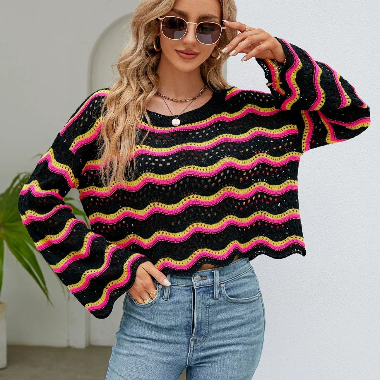 Jessamine Crop Knitted Sweater