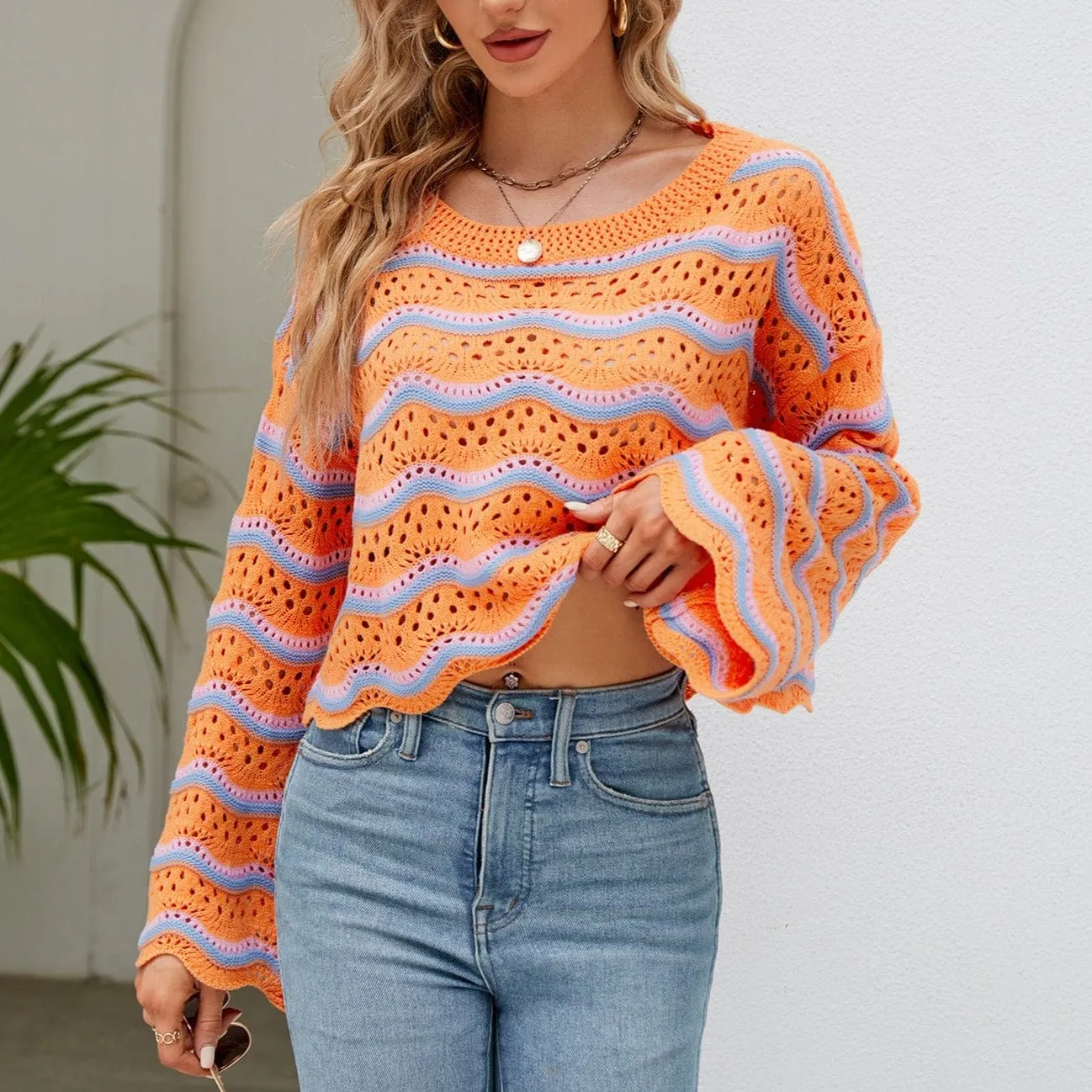 Jessamine Crop Knitted Sweater