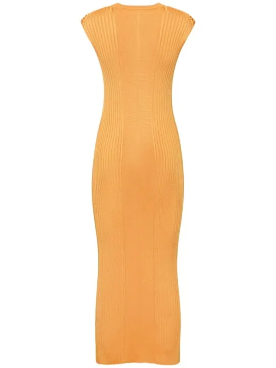 Jil Sander   Sleeveless jersey midi dress 