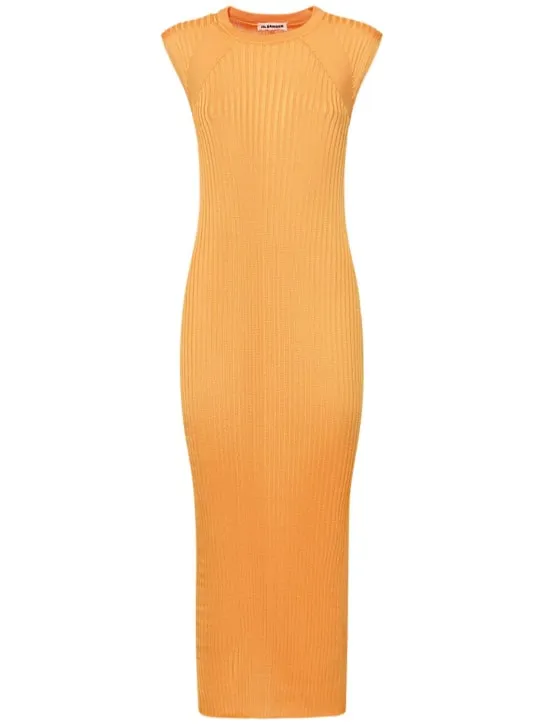 Jil Sander   Sleeveless jersey midi dress 