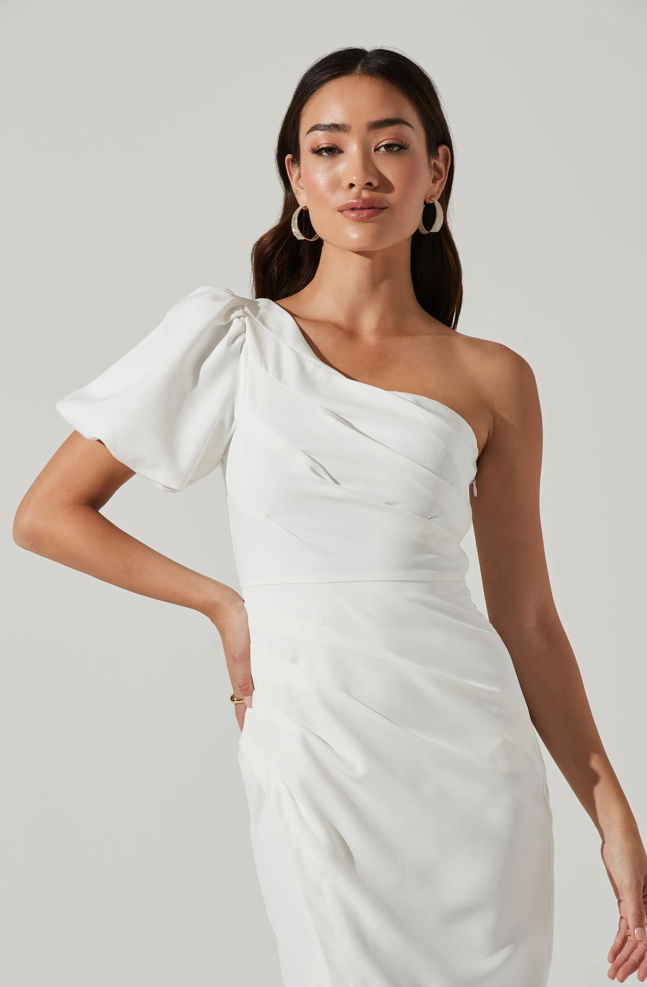 Joelle One Shoulder Midi Dress