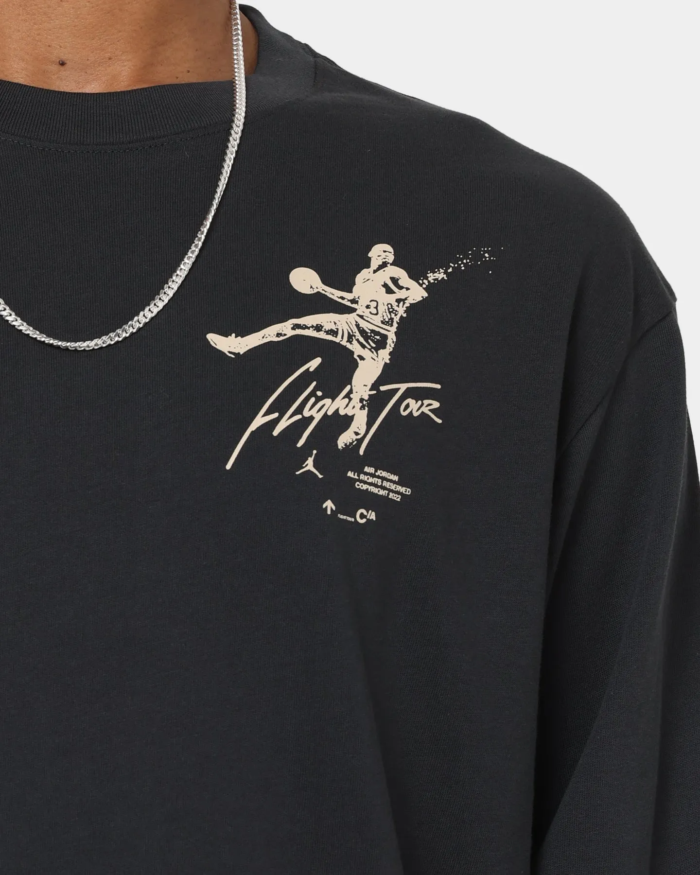 Jordan Flight Heritage 85 Graphic Crewneck Off Noir/Rattan