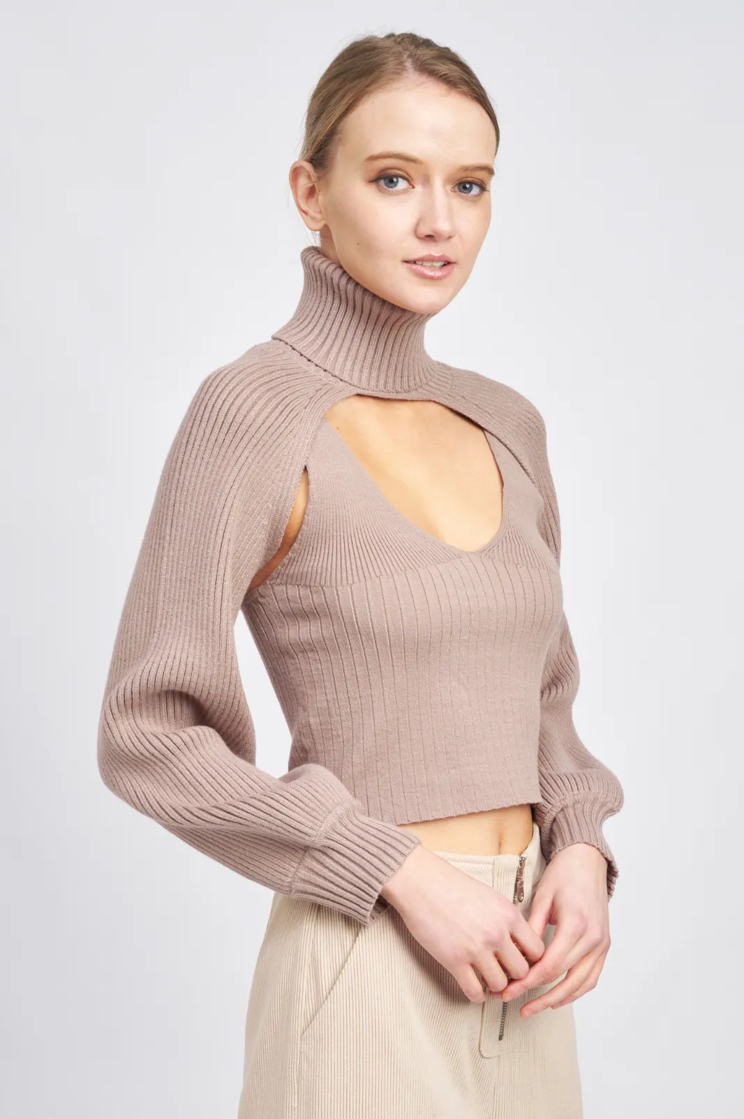 Knit Tank Bolero Set