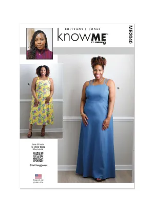 KnowMe Pattern Me2040 Misses' and Women's Dress in Two Lengths